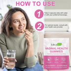 Beyxdu Probióticos Vaginales en Gominolas – 60 Gominolas con Sabor a Piña para el Equilibrio del pH Femenino