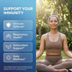 Clean Nutraceuticals Immune Defense Support – Suplemento 8 en 1 con Zinc 50mg, Quercetina, Vitamina C 1000mg, Vitamina D3 5000 UI, Saúco, Jengibre – 60 cápsulas veganas