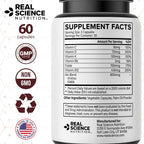 Real Science Alopecinol - Complemento alimenticio para el cabello con Vinitrox, GABA y Vitaminas - 60 cápsulas
