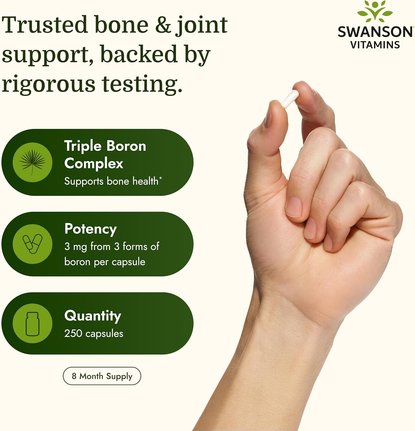 Swanson Triple Boron Complex - 250 Cápsulas