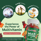 YumVs Gominolas Multivitamínicas para Niños - Sabor Fruta - 120 unidades
