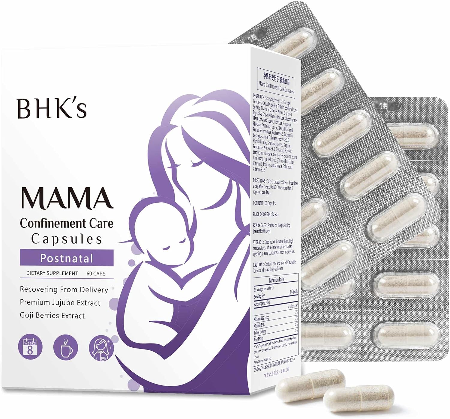 BHK's Postnatal Vitamin – 60 Cápsulas