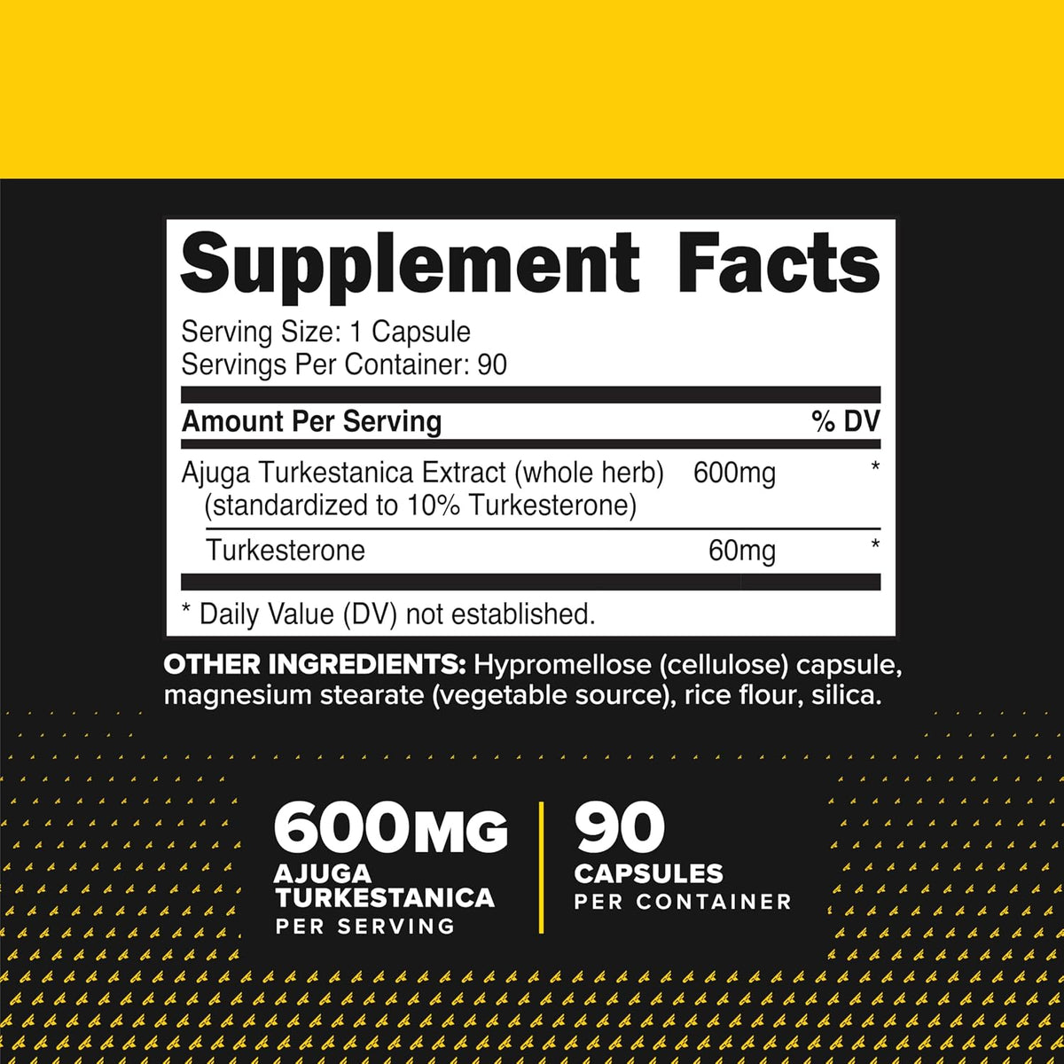 Primaforce Turkesterone 600mg, 90 Cápsulas - Suplemento No Transgénico y Sin Gluten – Image 2