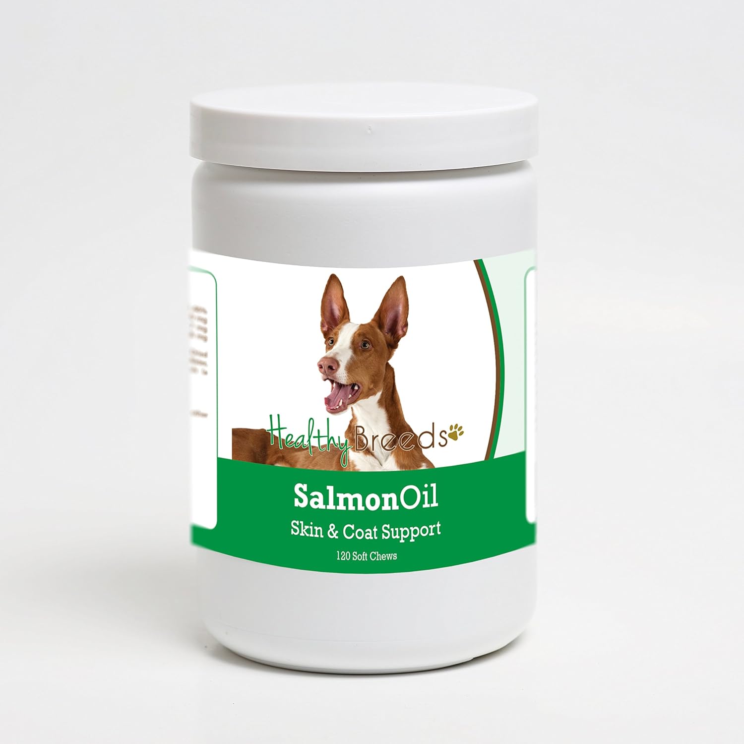 Healthy Breeds Aceite de Salmón para Perros Ibizan Hound – 120 Masticables Suaves