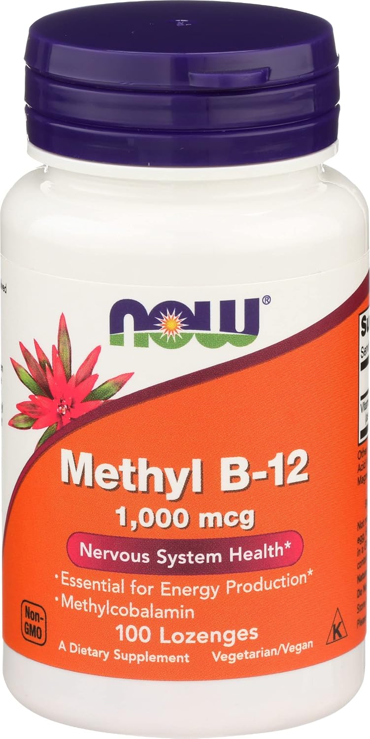 Now Foods Brain B 12 1000 mcg Pastillas Sublinguales, 100 unidades