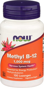 Now Foods Brain B 12 1000 mcg Pastillas Sublinguales, 100 unidades