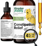 Forever Puppy Alivio del Estreñimiento para Perros, 4 oz (118 ml) - Stool Ease con Musgo de Mar y Olmo Resbaladizo