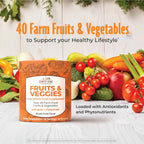 COUNTRY FARMS Fruits and Veggies Gummies – Gominolas de Frutas y Verduras con más de 40 Superalimentos