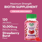 Human Beanz Biotina 10.000mcg Gominolas - 120 Unidades Sabor Fresa