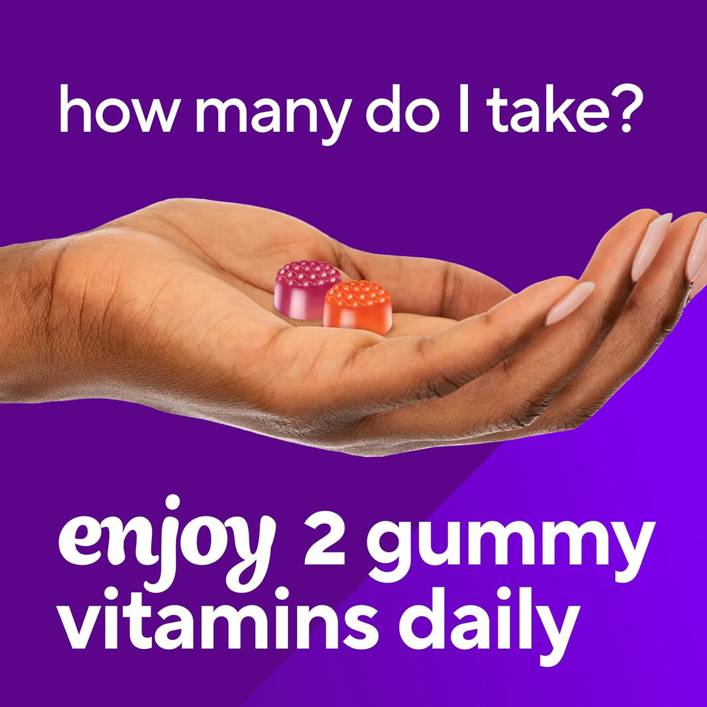 Vitafusion Vitamin D3 Gummies, Bone & Immune Support, Peach, Blackberry & Strawberry Flavors, 50 mcg (2000 IU) Vitamin D3, 150 Count, 75 Day Supply