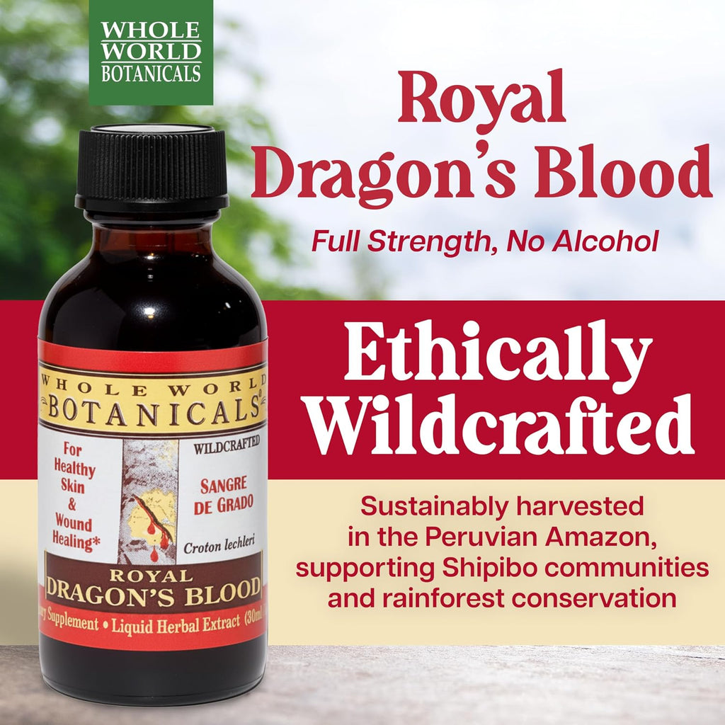 Whole World Botanicals Royal Dragon's Blood – Extracto Líquido 1 oz – Suplemento Herbal