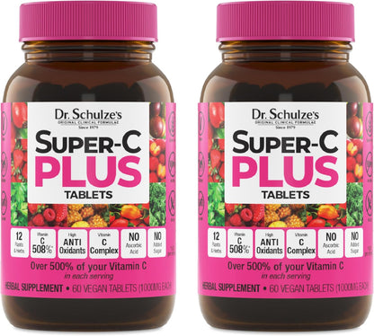 Dr. Schulze's Super-C Plus - Complejo de Vitamina C con Superalimentos - 2 oz (20 porciones) – Image 9