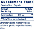 Life Extension Pregnenolone 100 mg - 100 Capsules