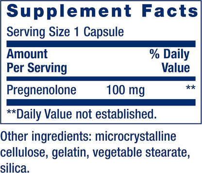 Life Extension Pregnenolona 100 mg - 100 Cápsulas – Image 3