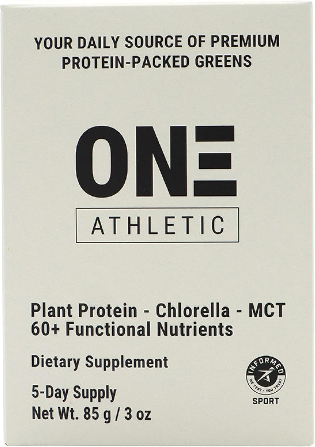 ON3 Athletic Greens & Superfood Blend con Chlorella - 5 porciones