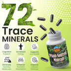 Plant-Sourced Minerals, 60 Cápsulas - Minerales Traza Orgánicos Naturales