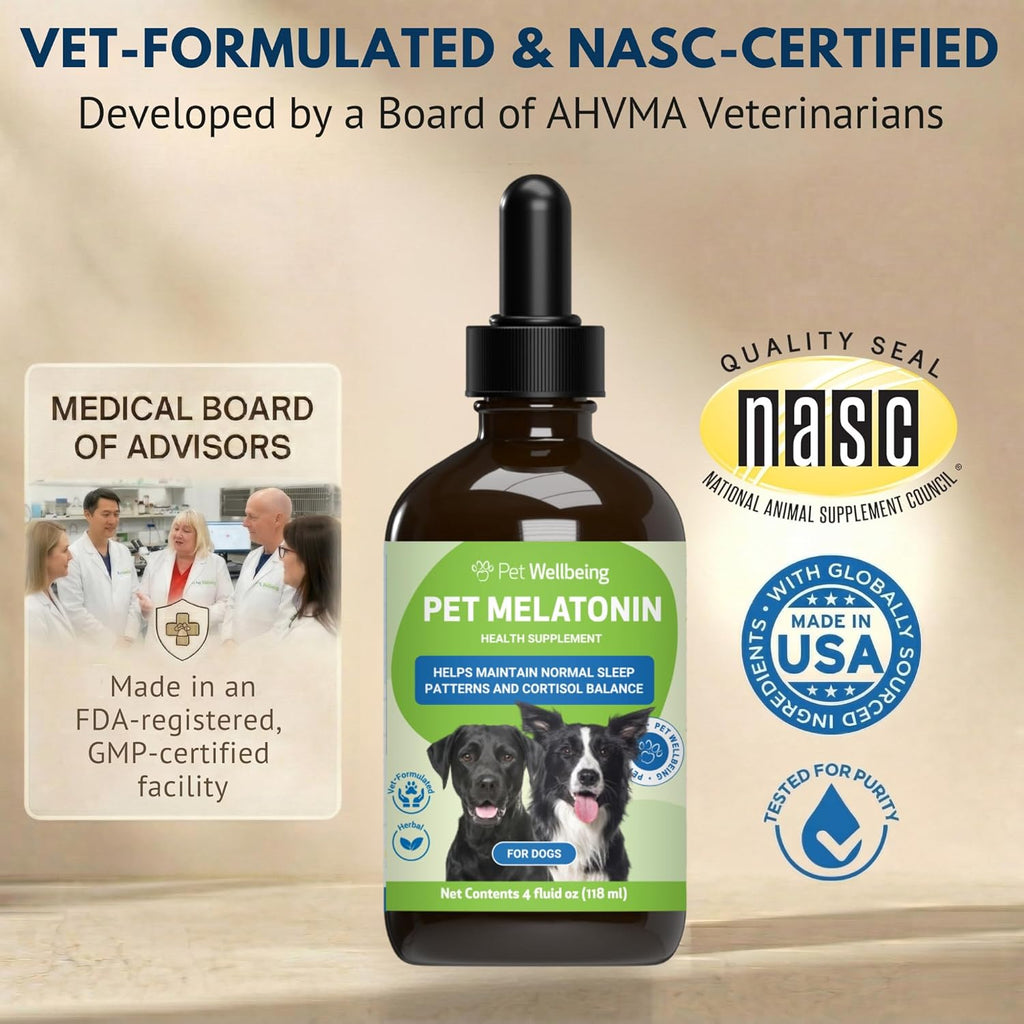 Pet Wellbeing Melatonina Líquida para Perros - 118 ml