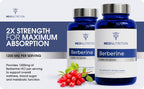 Meo Nutrition Berberina 1200mg HCl - 60 Cápsulas - Apoyo Metabólico y Bienestar General