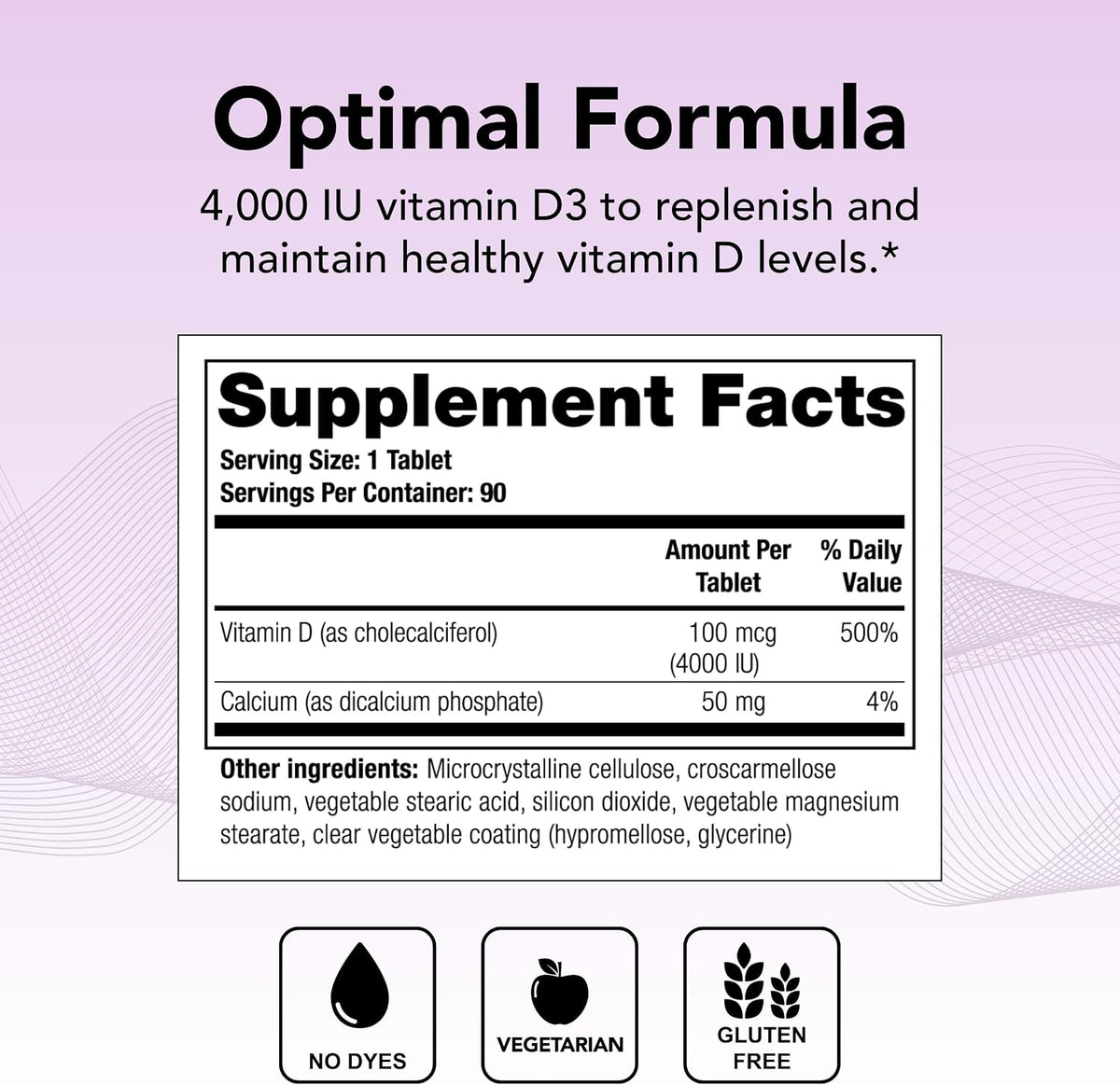 Theralogix Thera-D 4000 - Vitamina D3 4000 – El mantenimiento de los niveles normales de calcio en sangre – Image 2