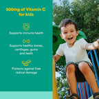 Natural Factors Vitamina C Masticable para Niños 500 mg, Sabor Tropical, 180 Comprimidos