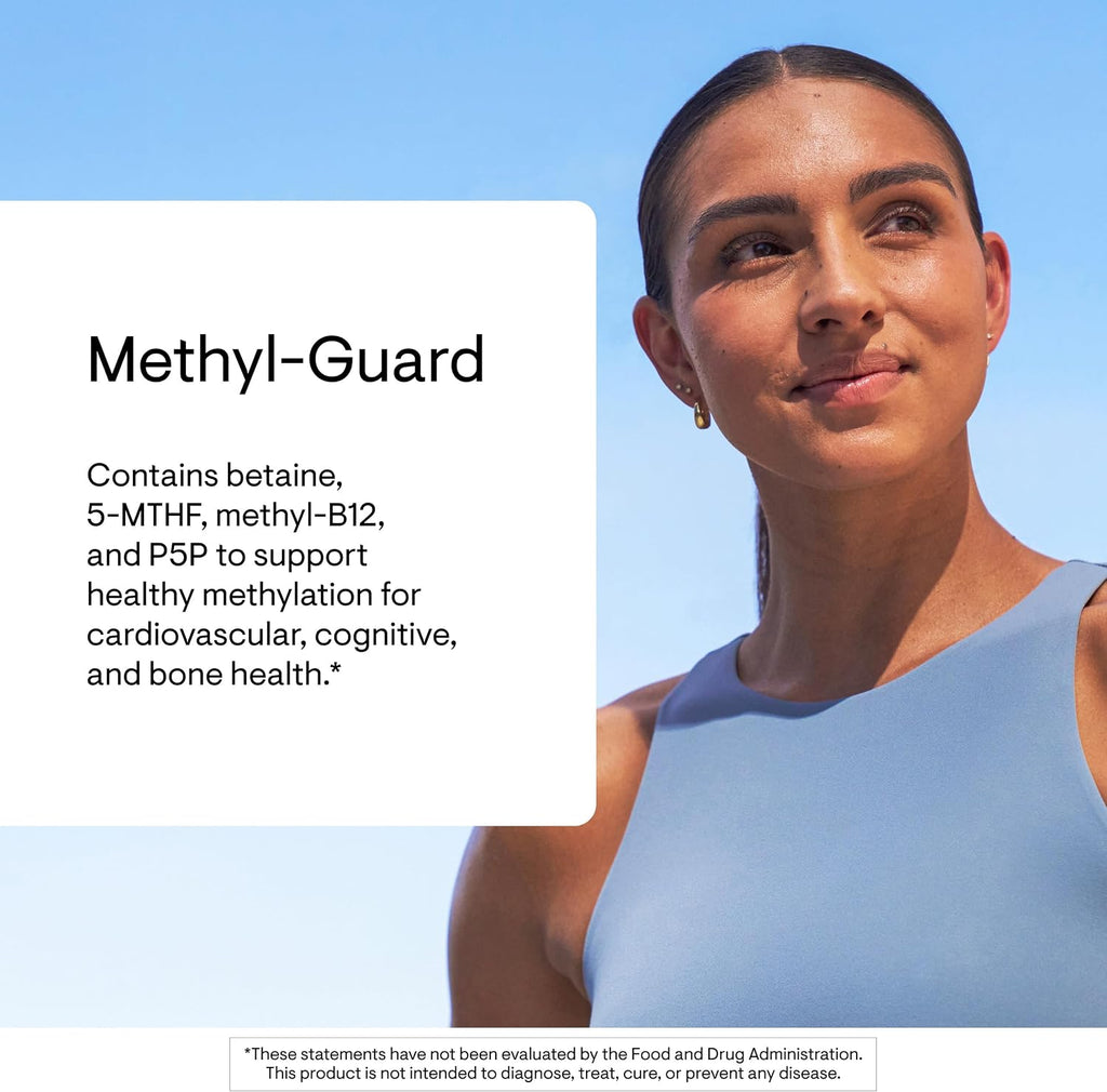 THORNE Methyl-Guard - 180 Capsules - Methylation Support with B6, B12, Folate, and Betaine
