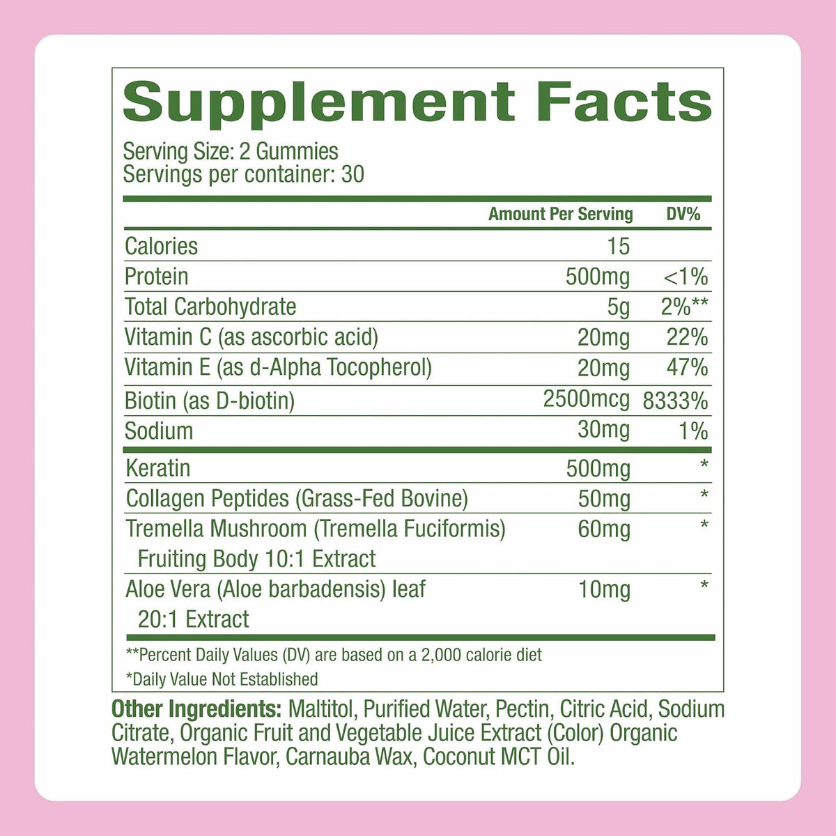 Plant People WonderBeauty Gomitas para Cabello, Piel y Uñas con Seta Tremella, Péptidos de Colágeno, Queratina y Biotina – – Image 8