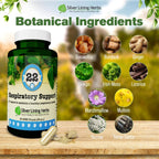 Respiratory Support for Dogs - Herbal Blend with Mullein, Ginger, Boswellia, and Yerba Santa - 90 Capsules