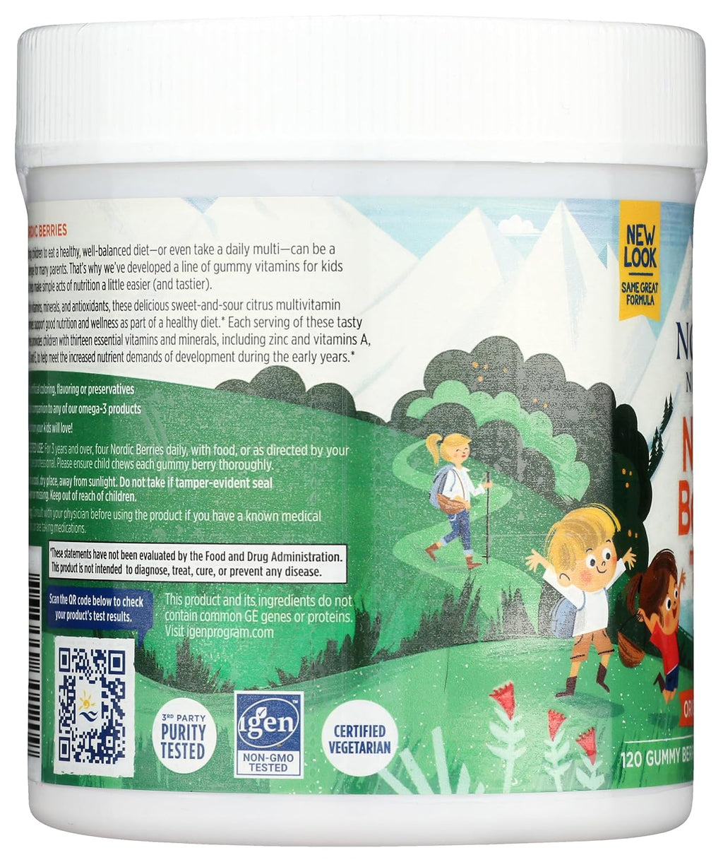 Nordic Naturals Nordic Berries Multivitamínico en Gomitas, 120 unidades