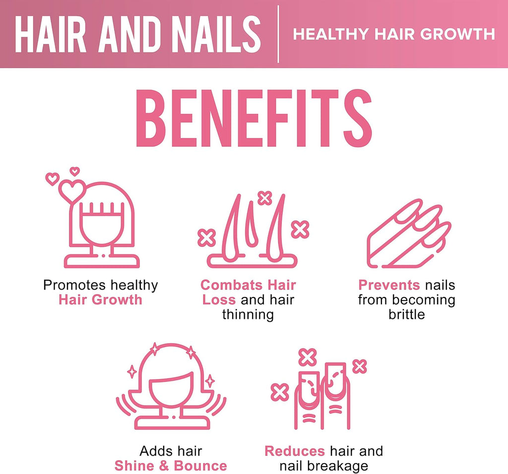 OPTML Vitaminas para el Cabello y las Uñas - 60 Cápsulas