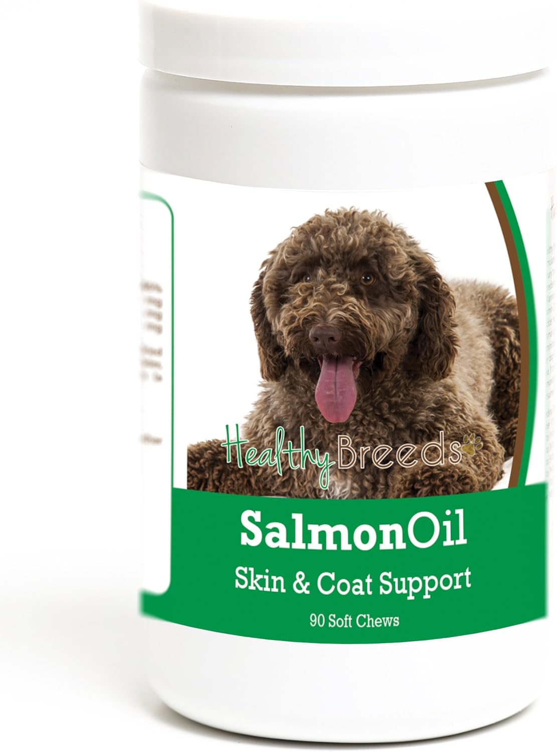 Healthy Breeds Galletas blandas de aceite de salmón para perros Spanish Water Dog, 90 unidades