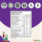 NuBest Tall Kids - Vitaminas masticables para niños de 2 a 9 años - 180 comprimidos con sabor a bayas (Pack de 2) - Apoyo al crecimiento y sistema inmunitario