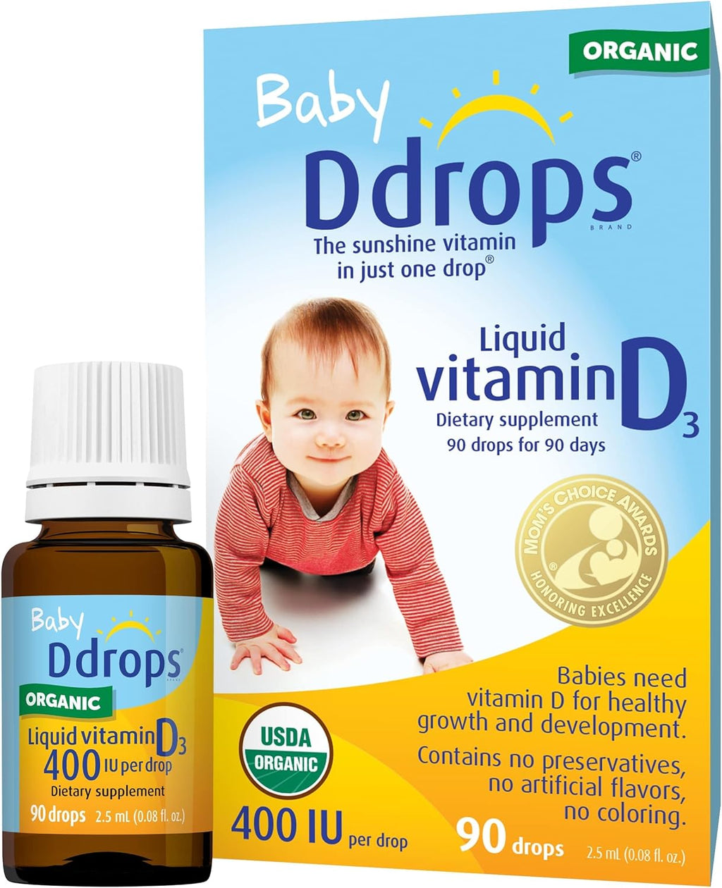 Ddrops Baby 400 UI Vitamina D3 - 60 Gotas (1,7 ml)