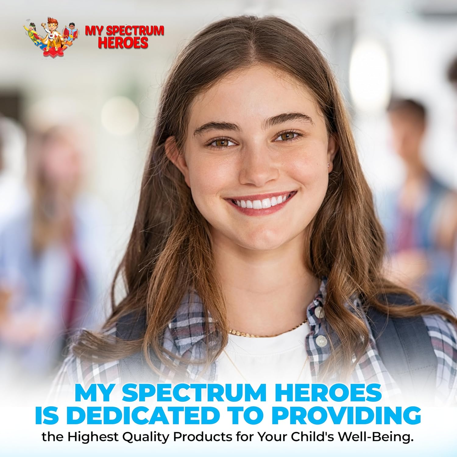 My Spectrum Heroes Multivitamínico Infantil - Acetil-L-carnitina, Colina, Coenzima Q10, Inositol, MSM, MTHF, NAC (150 Cápsulas)