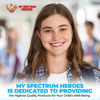 My Spectrum Heroes Multivitamínico Infantil - Acetil-L-carnitina, Colina, Coenzima Q10, Inositol, MSM, MTHF, NAC (150 – Image 7