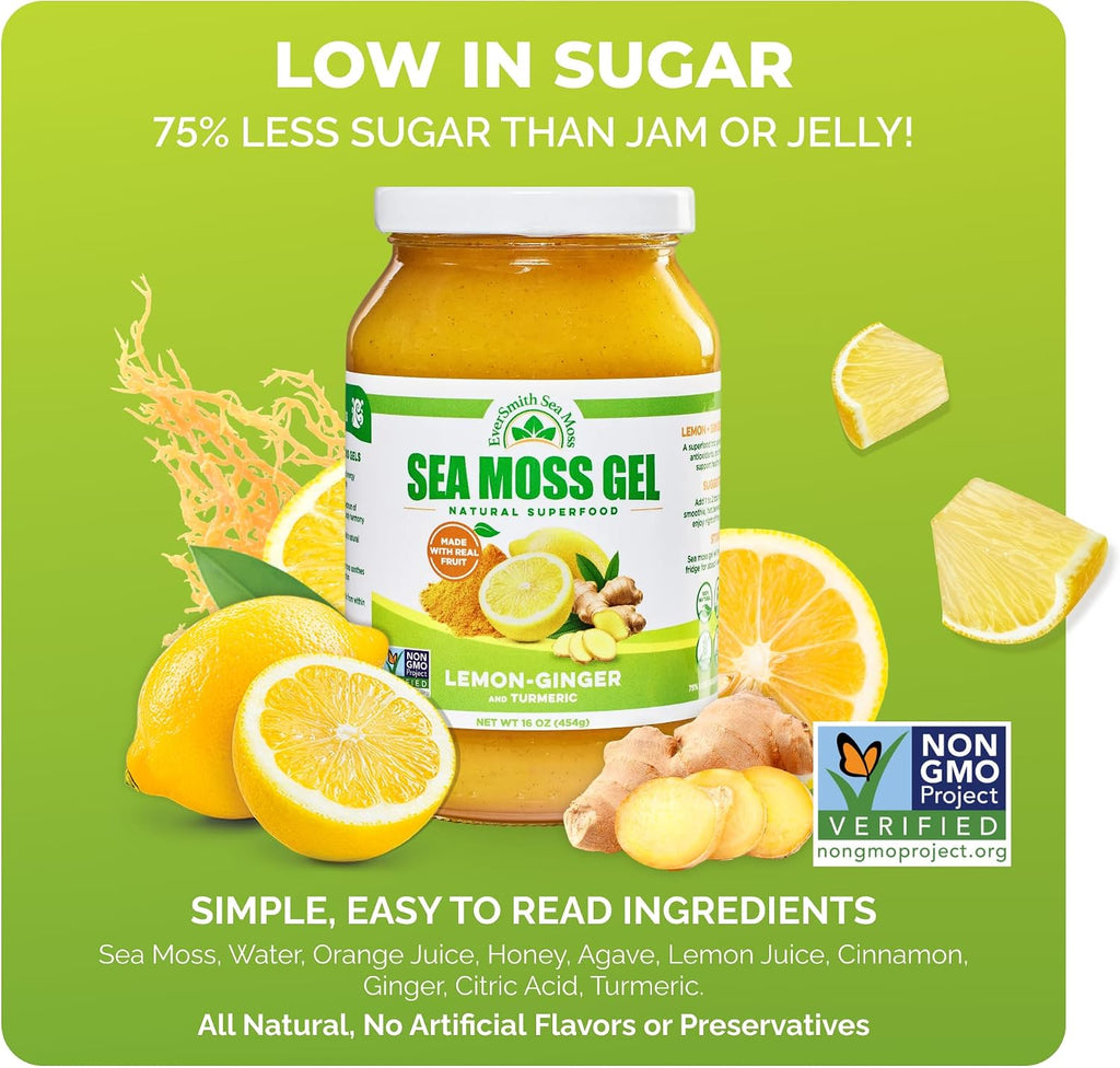 Gel de Musgo Marino Irlandés Silvestre con Limón y Jengibre - 1 Tarro