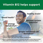 Nature Made Vitamina B12 1000 mcg, Comprimidos Sublinguales de Disolución Rápida, 150 Comprimidos