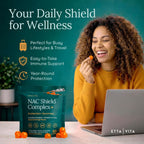 Gominolas de NAC sin Azúcar (Complejo Inmune) con Vitamina C y Zinc - Etta Vita