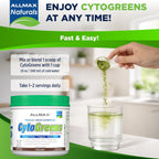 ALLMAX CytoGreens Super Greens en Polvo, Acai Berry Green Tea, 30 porciones