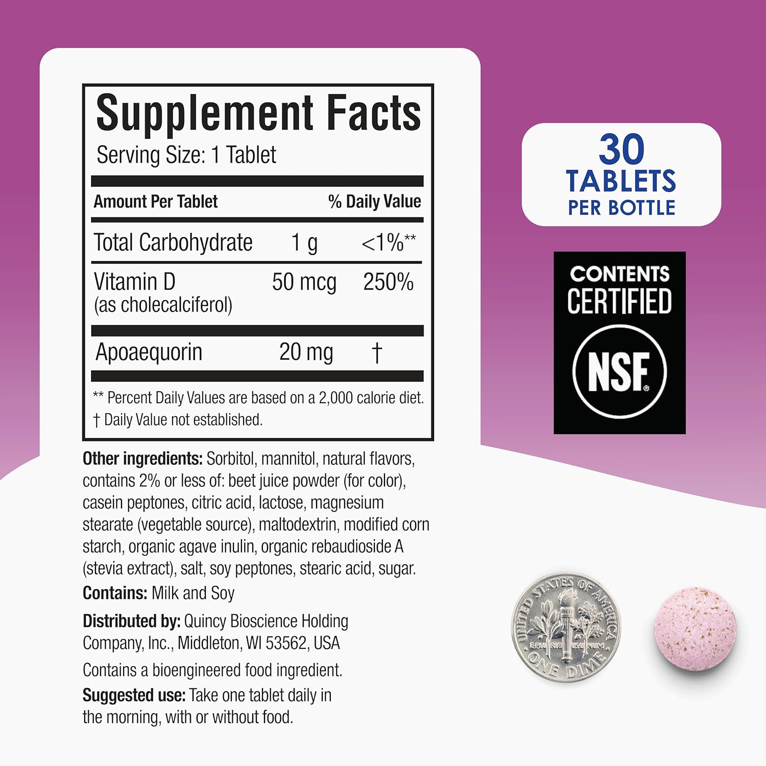 Prevagen Extra Strength Mixed Berry Chewables - 60 Comprimidos Masticables (Suministro para 2 Meses) | Formulado para tu Cerebro | 20mg de Apoaequorina más Vitamina D3