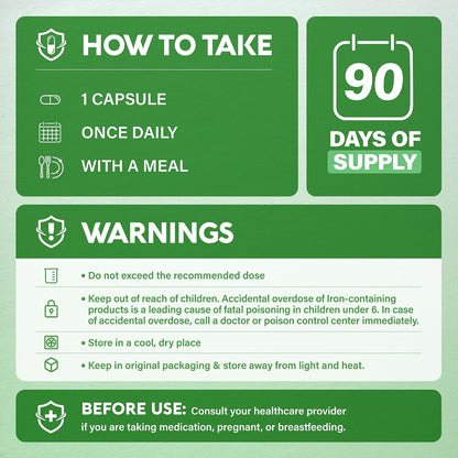 Multivitamínico Bariátrico con Hierro 45 mg – Alto contenido de hierro (45 mg): El hierro es clave después de la – Image 10