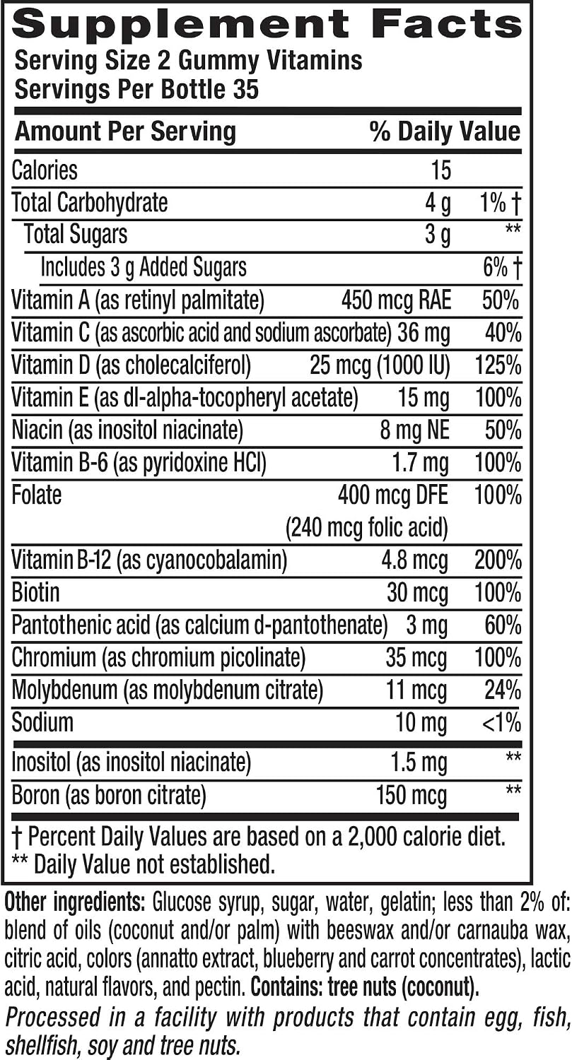 Vitafusion MultiVites Gominolas Multivitamínicas, 70 unidades (Paquete de 3)