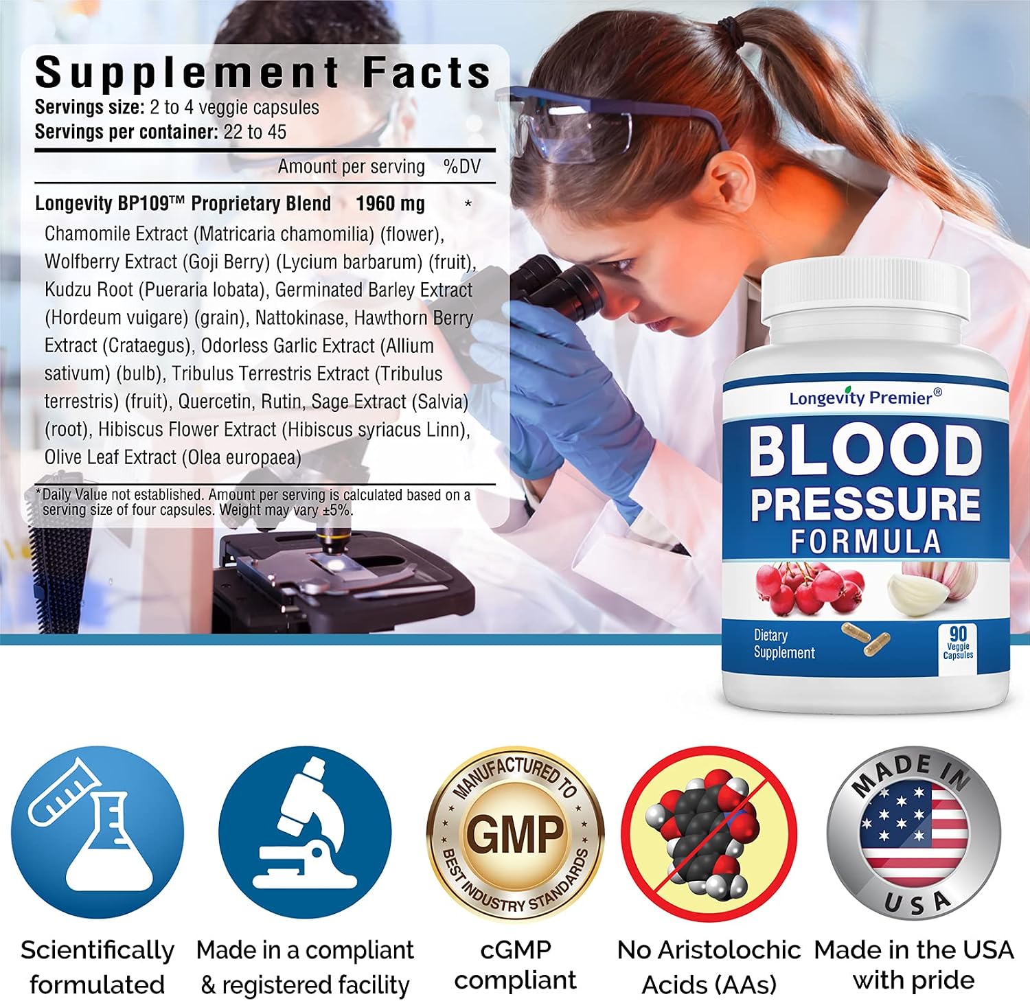 Longevity Blood Pressure Formula (90 cápsulas) x 2 + Glucose Formula (60 cápsulas) - Pack Ahorro