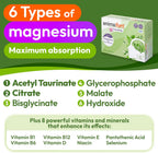 Animafort CronoMag: Complejo de Magnesio con 6 Sales de Alta Absorción, Vitaminas B12 y D, 60 Cápsulas