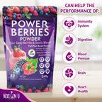 Super Berry Powder - 1 Paquete, 240g - Apoyo Inmunológico - Complemento Alimenticio - Bayas Superfood - Mezcla para Batidos - Impulso Saludable para Bebidas Detox - de NextGenU