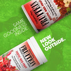 NaturesPlus FRUITEIN Batido de Proteínas con Frutas Rojas Exóticas - 1.3 lbs (590 g) - 13g de Proteína Vegetal por Ración - Sin Gluten y Vegano