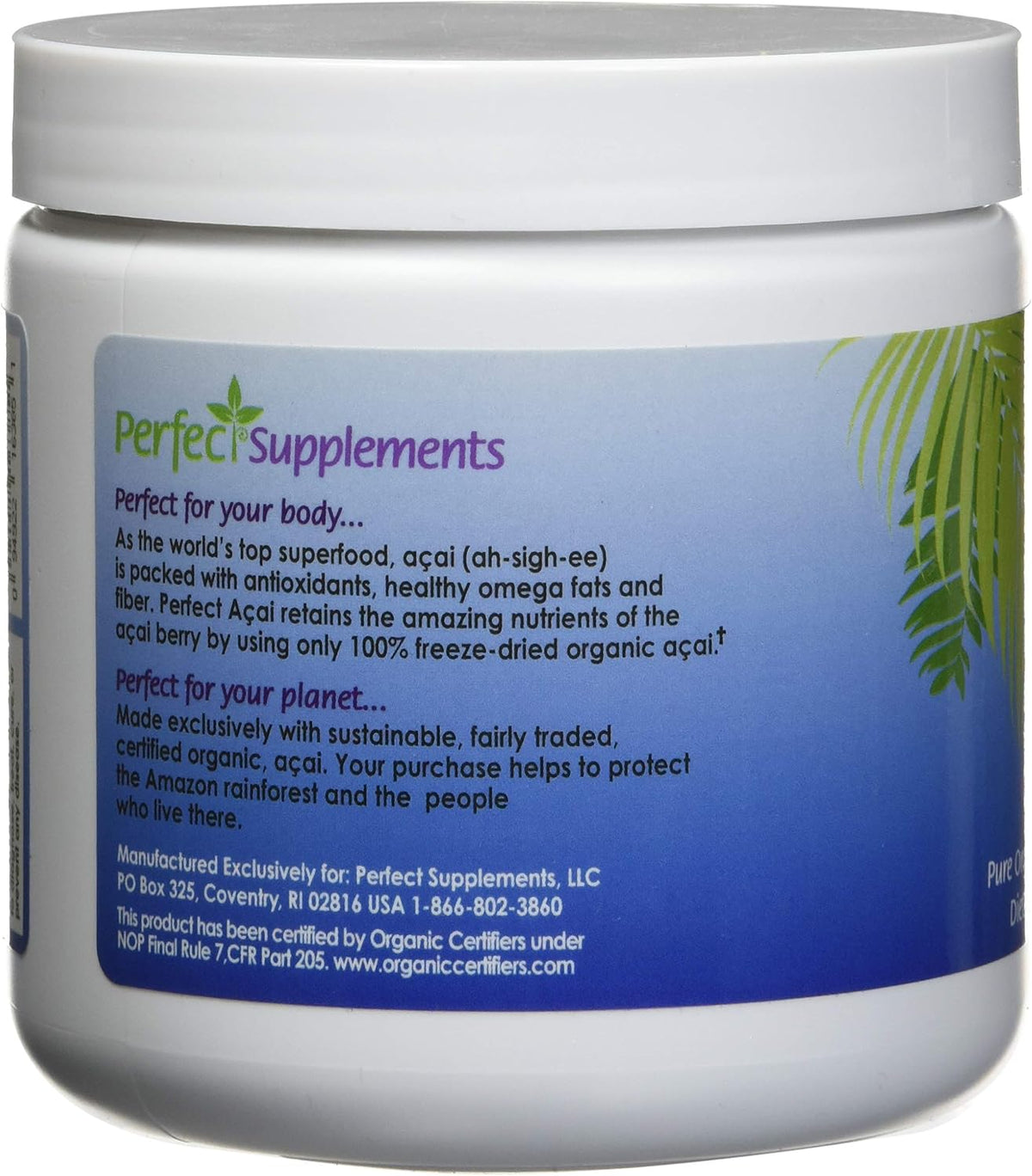 Perfect Acai Powder - Polvo de Acai Orgánico – Calcio: necesario para el mantenimiento de los huesos en – Image 4