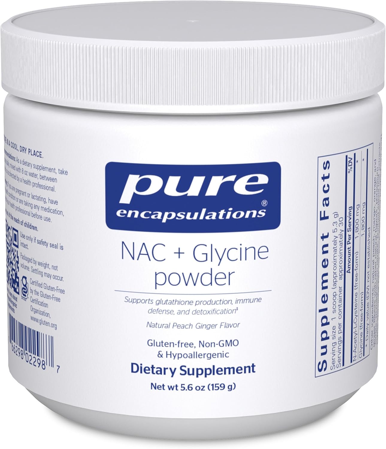 Pure Encapsulations NAC + Glycine Powder - 159 g