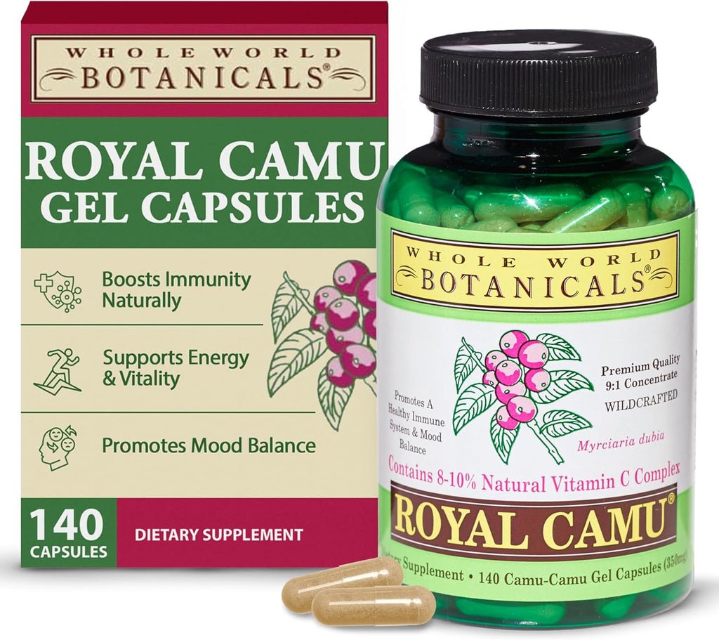 Whole World Botanicals Royal Camu - Vitamina C Natural en Polvo (140 CT)