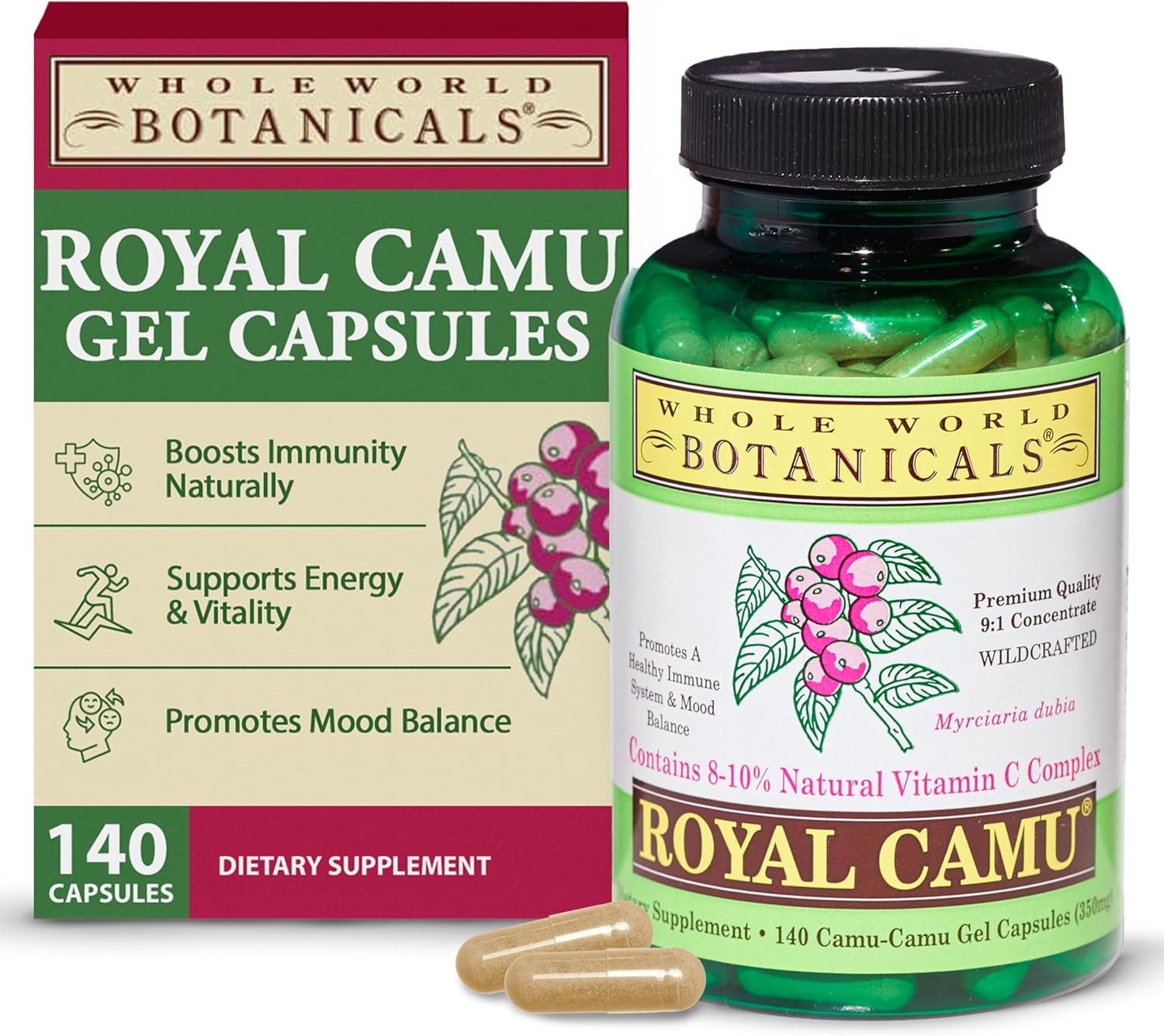 Whole World Botanicals Royal Camu - Vitamina C Natural en Polvo (140 CT)