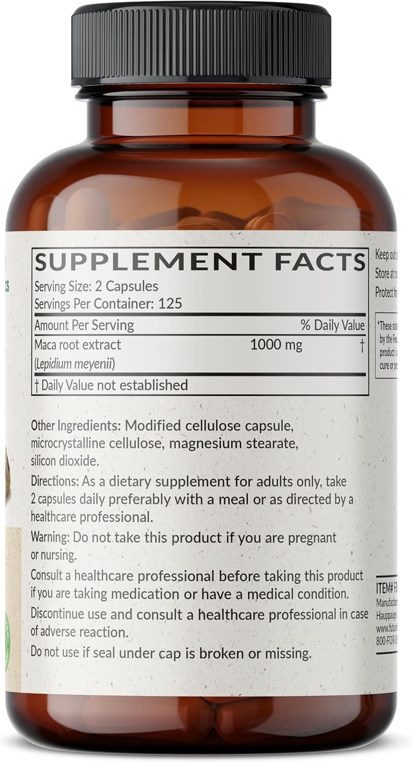 Futurebiotics Maca Root Extra Strength 4000mg 250 Cápsulas Vegetarianas